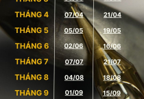 Lịch Đào Tạo  2025 