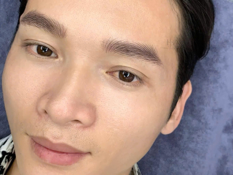 Điêu khắc chân mày Nam 